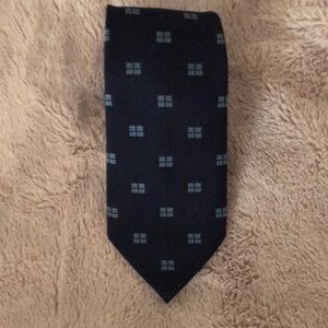 💚2/$15 Vintage Navy blue Mens Tie